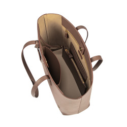 Naisten olkalaukku 030g cappuccino saffiano