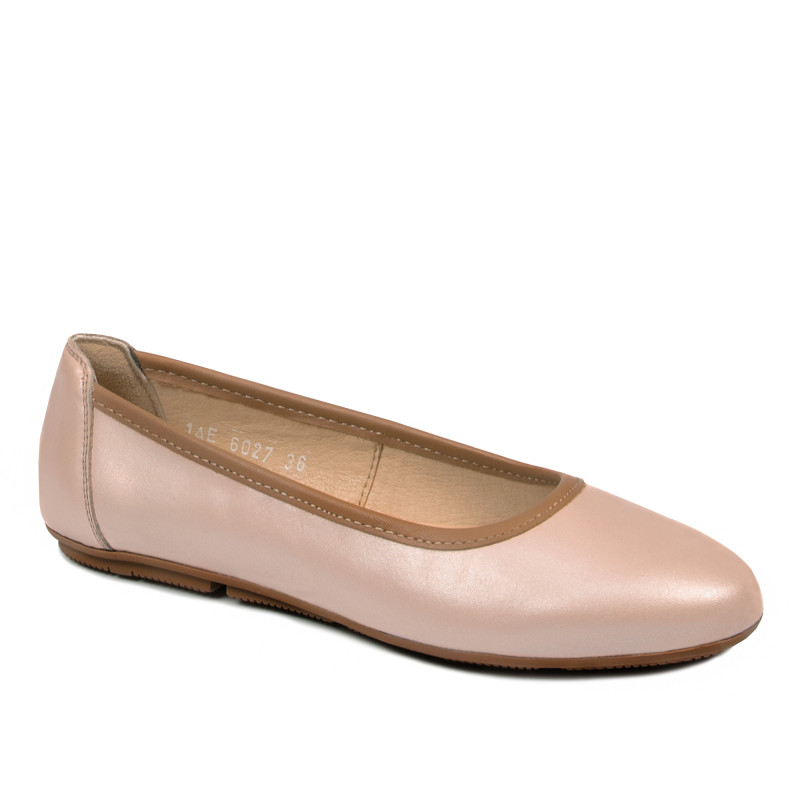 Naisten ballerinat 6027 helmiäispinkki