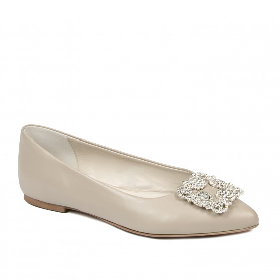 Naisten ballerinat 1301 harmaanruskea