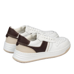 Naisten lenkkitossut 6088 valkoinen+beige