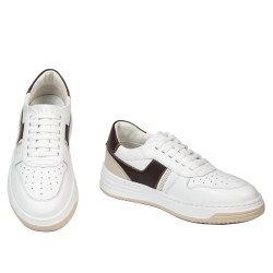 Naisten lenkkitossut 6088 valkoinen+beige