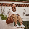 Naisten lenkkitossut 6088 valkoinen+beige lifestyle