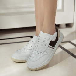 Naisten lenkkitossut 6088 valkoinen+beige lifestyle
