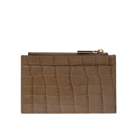 Croco ruskea korttikotelo 209g