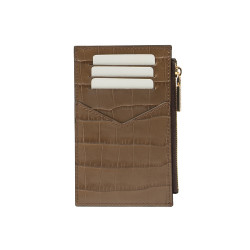 Croco ruskea korttikotelo 209g