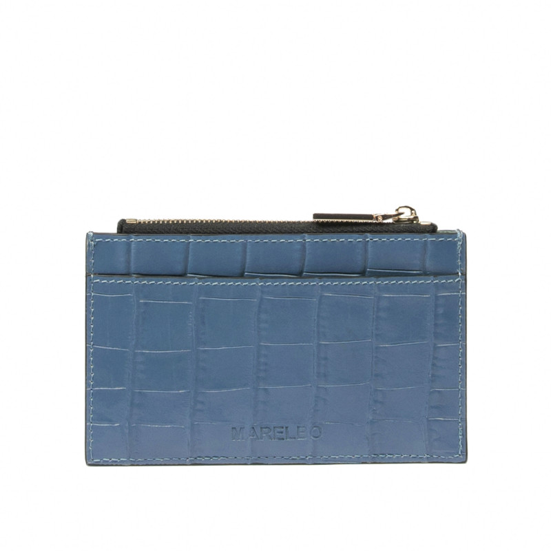209g croco blue sky korttikotelo