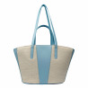 Naisten rantakassi 044g 01 blue sky+rafia