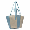 Naisten rantakassi 044g 01 blue sky+rafia