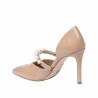 Naisten elegantit kengät 1350 beige lakka