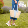 Naisten rantakassi 044g 01 blue sky+rafia lifestyle