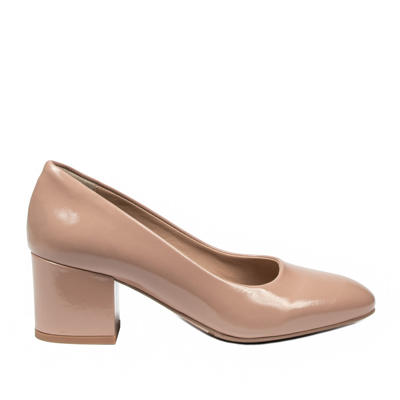 Tyylikkäät naisten kengät 1356 beige lakkipinta