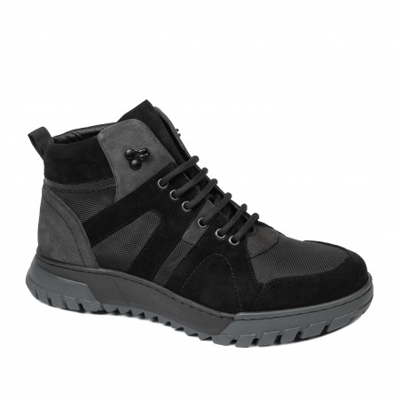 Miesten saappaat 4153 musta+harmaa bufo