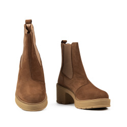 Naisten saappaat 3385 ruskea bufo
