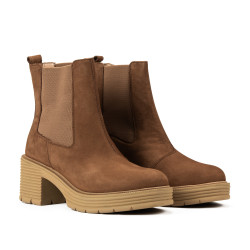 Naisten saappaat 3385 ruskea bufo