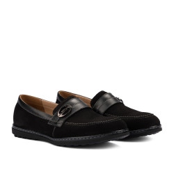 Naisten loaferit 6100 musta bufo yhdistelmä