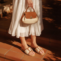Naisten sandaalit 5128 beige yhdistelmä lifestyle
