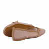 Naisten ballerinat 1369 beige yhdistettynä