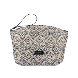 Naisten käsilaukku 213g 01 raffia noir
