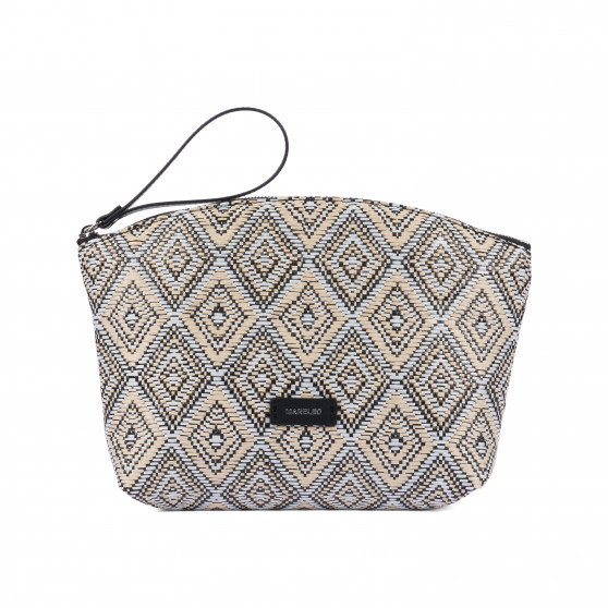Naisten käsilaukku 213g 01 raffia noir