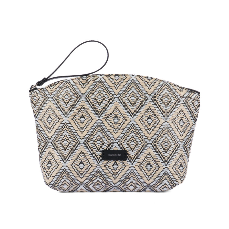 Naisten käsilaukku 213g 01 raffia noir
