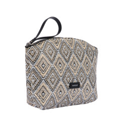 Naisten käsilaukku 213g 01 raffia noir