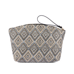 Naisten käsilaukku 213g raffia noir