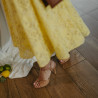 Naisten sandaalit 1365 lakattu beige lifestyle